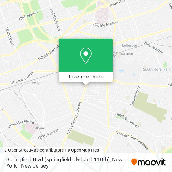 Springfield Blvd (springfield blvd and 110th) map