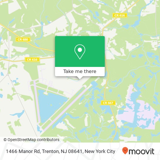 1466 Manor Rd, Trenton, NJ 08641 map