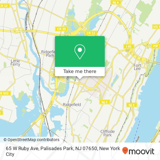 65 W Ruby Ave, Palisades Park, NJ 07650 map