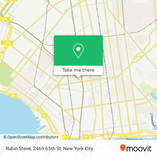 Mapa de Rubin Steve, 2469 65th St