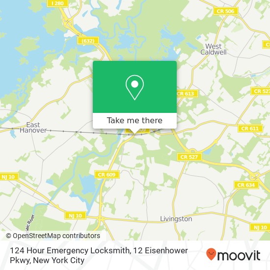 124 Hour Emergency Locksmith, 12 Eisenhower Pkwy map