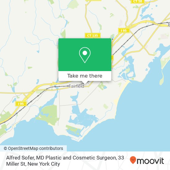 Mapa de Alfred Sofer, MD Plastic and Cosmetic Surgeon, 33 Miller St