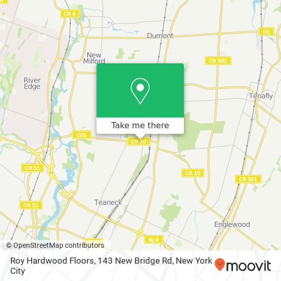 Mapa de Roy Hardwood Floors, 143 New Bridge Rd