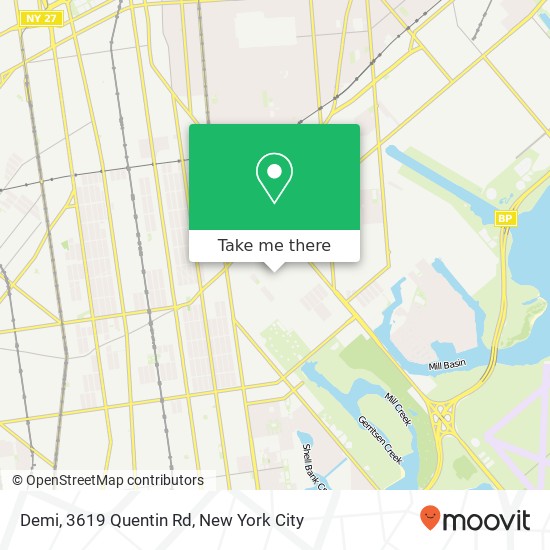 Demi, 3619 Quentin Rd map