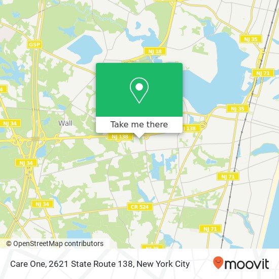 Care One, 2621 State Route 138 map