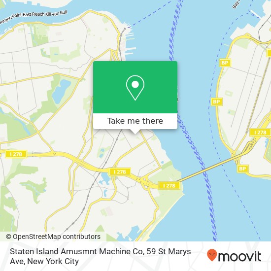 Mapa de Staten Island Amusmnt Machine Co, 59 St Marys Ave