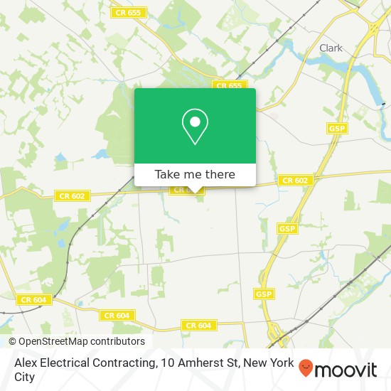 Mapa de Alex Electrical Contracting, 10 Amherst St