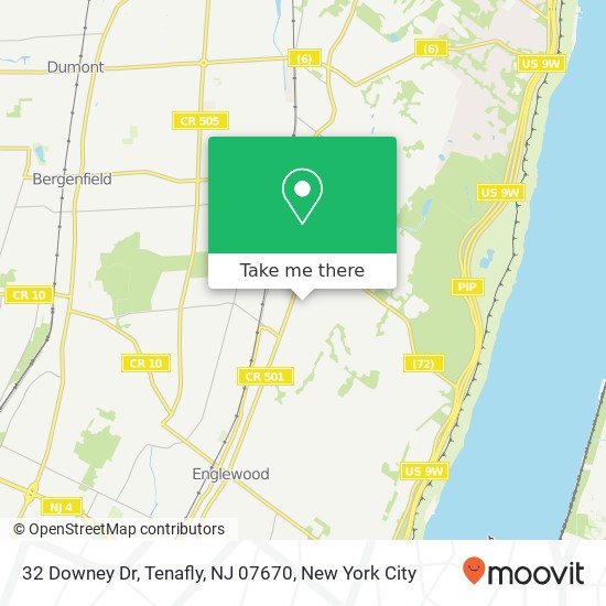 32 Downey Dr, Tenafly, NJ 07670 map