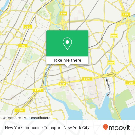 Mapa de New York Limousine Transport