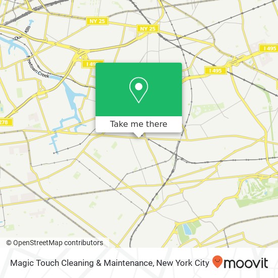 Mapa de Magic Touch Cleaning & Maintenance, Metropolitan Ave