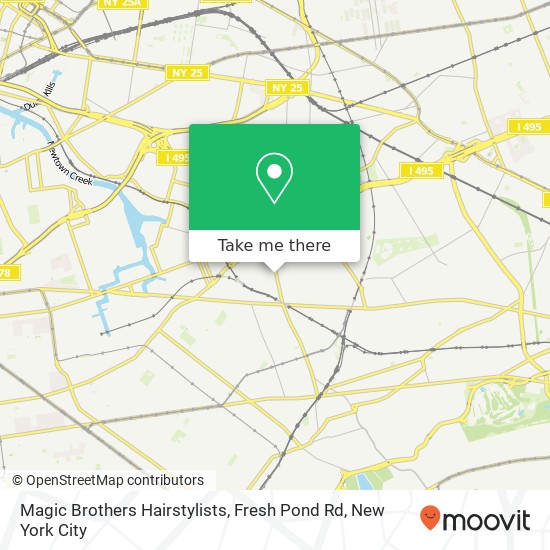 Magic Brothers Hairstylists, Fresh Pond Rd map