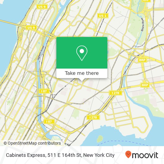 Cabinets Express, 511 E 164th St map