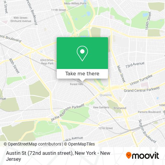 Austin St (72nd austin street) map