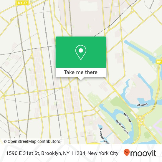 1590 E 31st St, Brooklyn, NY 11234 map