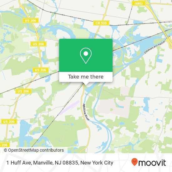 1 Huff Ave, Manville, NJ 08835 map