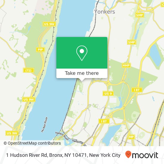 1 Hudson River Rd, Bronx, NY 10471 map