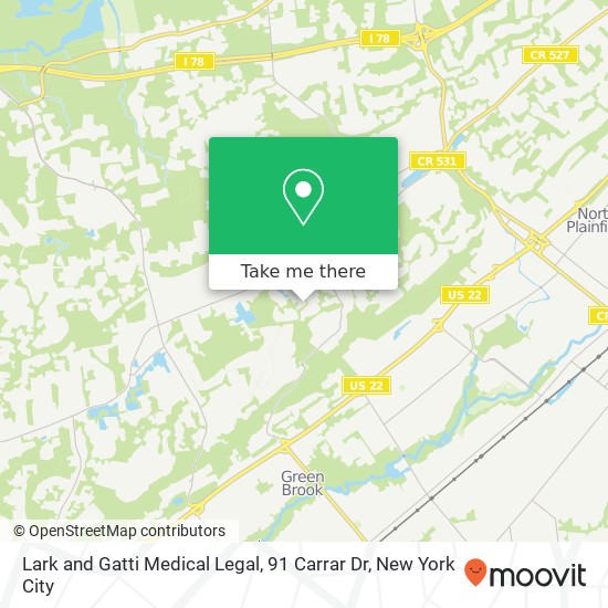 Lark and Gatti Medical Legal, 91 Carrar Dr map