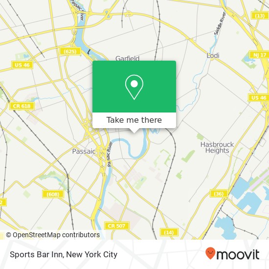 Sports Bar Inn map