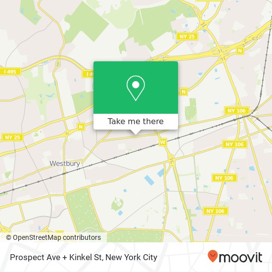 Prospect Ave + Kinkel St map