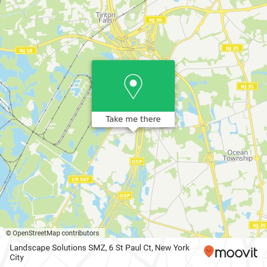 Mapa de Landscape Solutions SMZ, 6 St Paul Ct