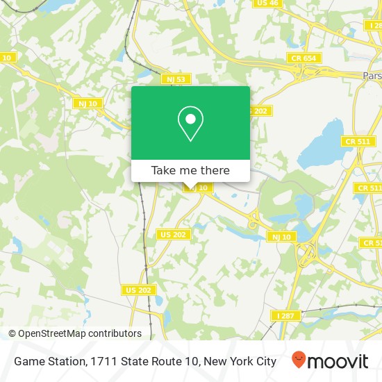 Game Station, 1711 State Route 10 map