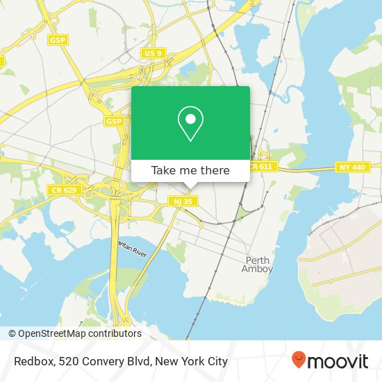 Mapa de Redbox, 520 Convery Blvd