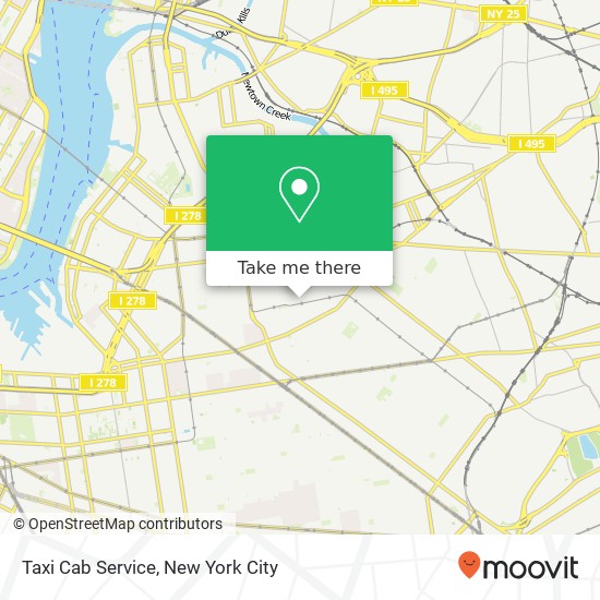 Mapa de Taxi Cab Service