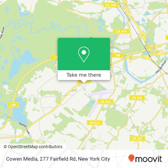 Mapa de Cowen Media, 277 Fairfield Rd
