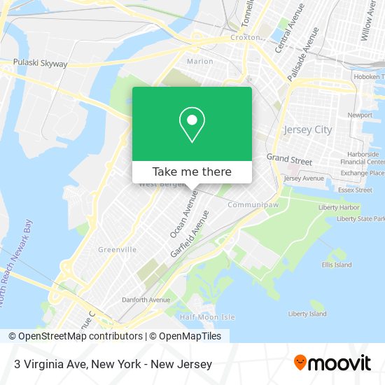 Mapa de 3 Virginia Ave
