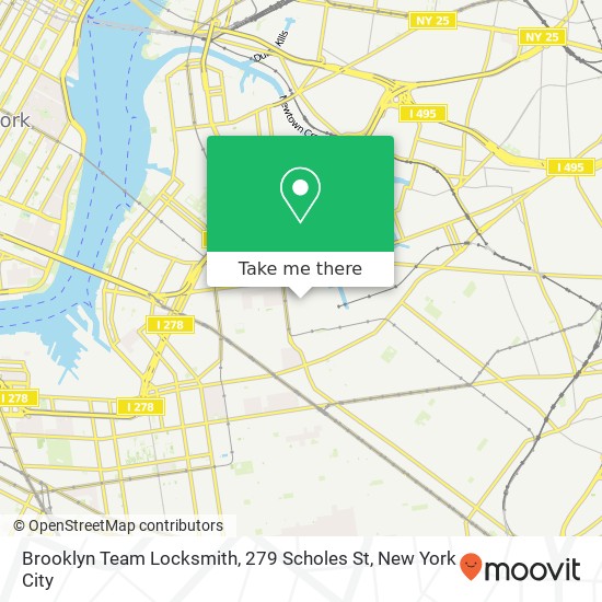 Brooklyn Team Locksmith, 279 Scholes St map