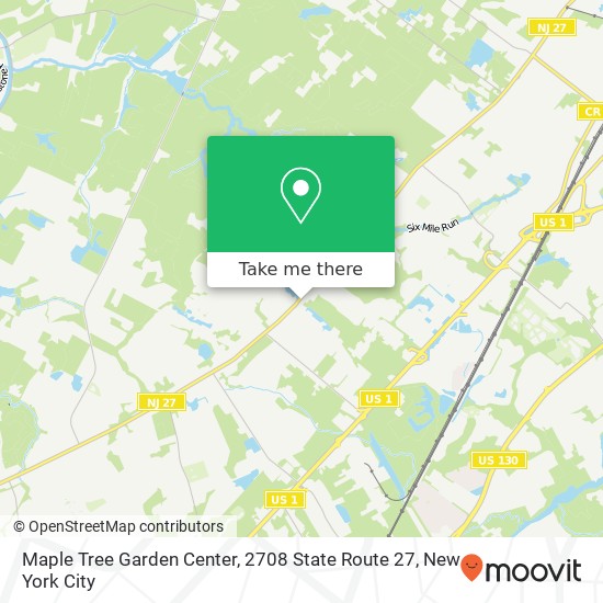 Mapa de Maple Tree Garden Center, 2708 State Route 27