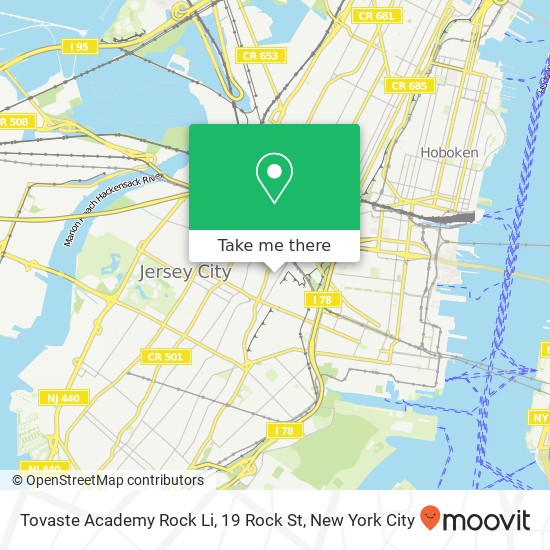 Mapa de Tovaste Academy Rock Li, 19 Rock St