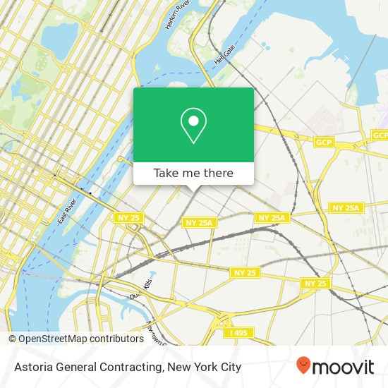 Astoria General Contracting map