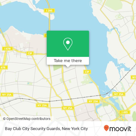 Bay Club City Security Guards map