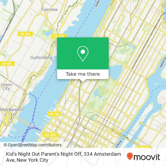 Kid's Night Out Parent's Night Off, 334 Amsterdam Ave map