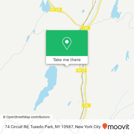 74 Circuit Rd, Tuxedo Park, NY 10987 map