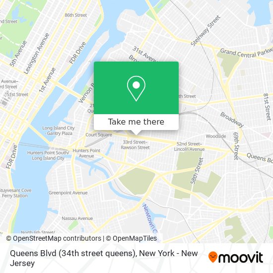 Queens Blvd (34th street queens) map