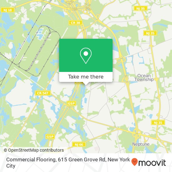 Commercial Flooring, 615 Green Grove Rd map