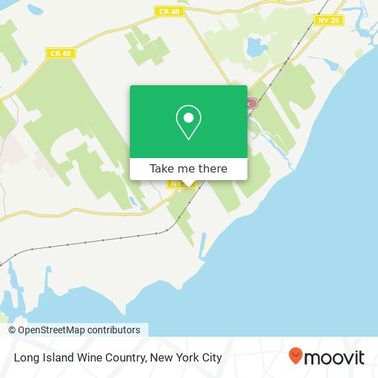 Mapa de Long Island Wine Country