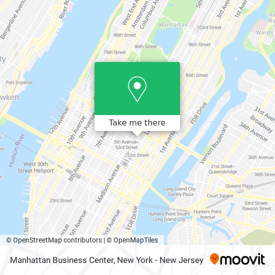 Mapa de Manhattan Business Center