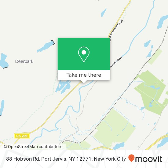 88 Hobson Rd, Port Jervis, NY 12771 map