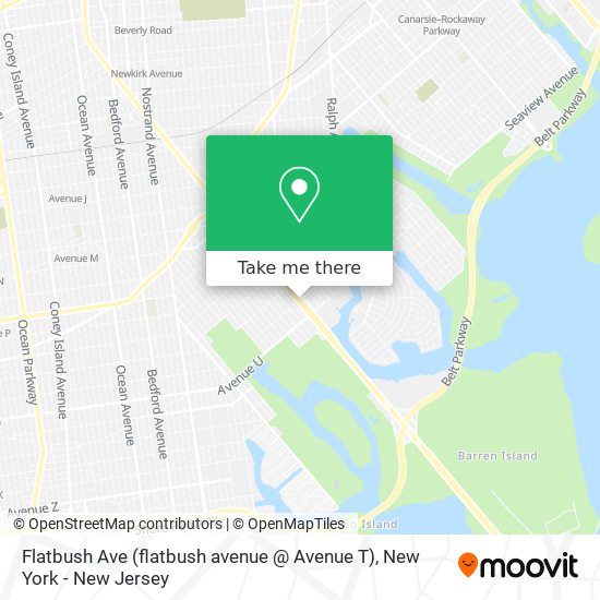 Flatbush Ave (flatbush avenue @ Avenue T) map