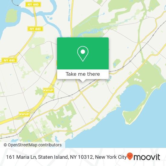 Mapa de 161 Maria Ln, Staten Island, NY 10312