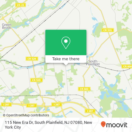 115 New Era Dr, South Plainfield, NJ 07080 map