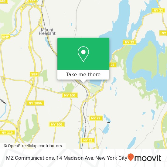 Mapa de MZ Communications, 14 Madison Ave
