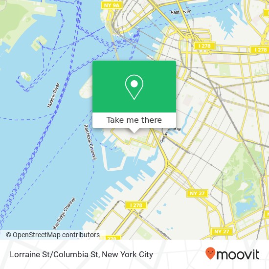 Mapa de Lorraine St/Columbia St