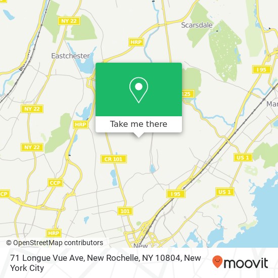 71 Longue Vue Ave, New Rochelle, NY 10804 map