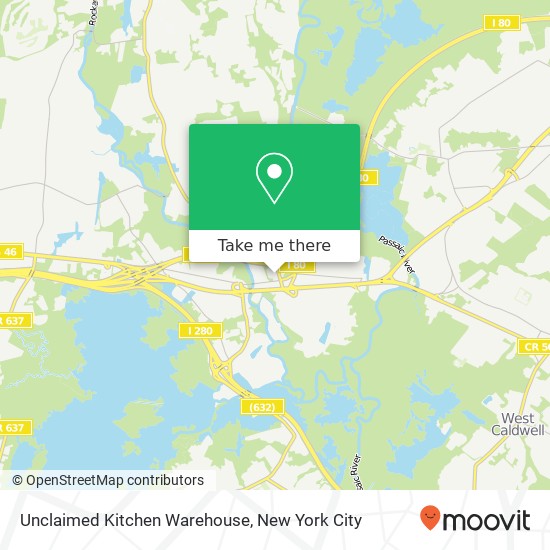 Unclaimed Kitchen Warehouse map