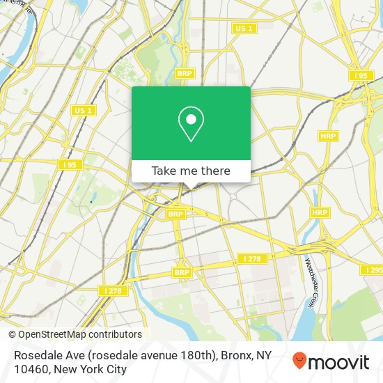 Rosedale Ave (rosedale avenue 180th), Bronx, NY 10460 map