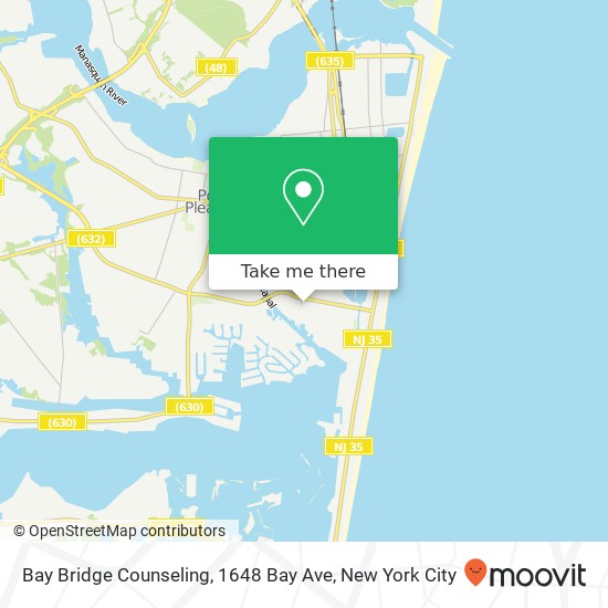 Mapa de Bay Bridge Counseling, 1648 Bay Ave